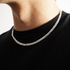 Meeran 5mm Cuban Link Chain for Men, 925 Sterling Silver