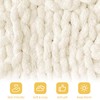 Chunky Wool, 2 x 250 g Fluffy Thick Yarn, Milky