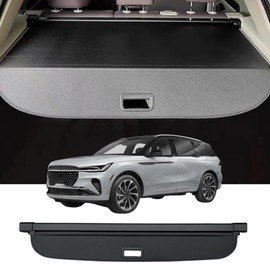 Okutech Retractable Cargo Cover Compatible with Lincoln Nautilus 2024 2025 2026, Rear Privacy Screen Car Storage Trunk Luggage Tonneau Security Shade Protector Anti Theft Shield (Carbon Fiber Style)