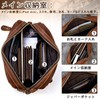Luufan Clutch Bag, Genuine Leather, Men's, Second Bag, Leather, Small