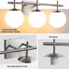 Bathroom Light Fixtures over Mirror, 3-Light Brushed Nickel Vanity Lights