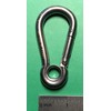 US STAINLESS Stainless Steel 316 Spring Hook with Eyelet Carabiner