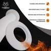 TYGERIX® White EPDM Rubber Rosette Cover for Pipes of 120