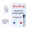 Magnetic A4 Dry Erase Small Whiteboard Desktop (30 cm x