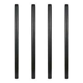 GeilSpace 1" × 28" Pre-Cut Black Metal Pipe, Industrial Steel Fits Standard One Inch Black Threaded Pipes and Fittings - Vintage DIY Industrial Shelving (1" × 28", Black)