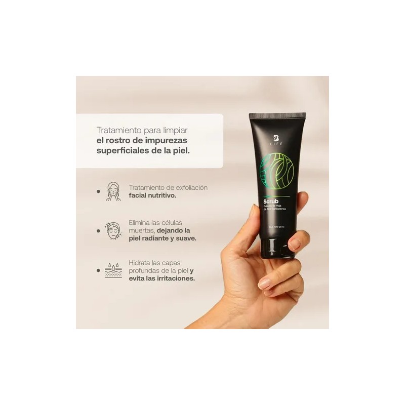 Exfoliante Facial120ml Ingredientes Nat. Facial Scrub B Life