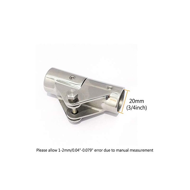 keehui 316 Stainless Steel Folding Swivel Connector Fitting for 3/4INCH
