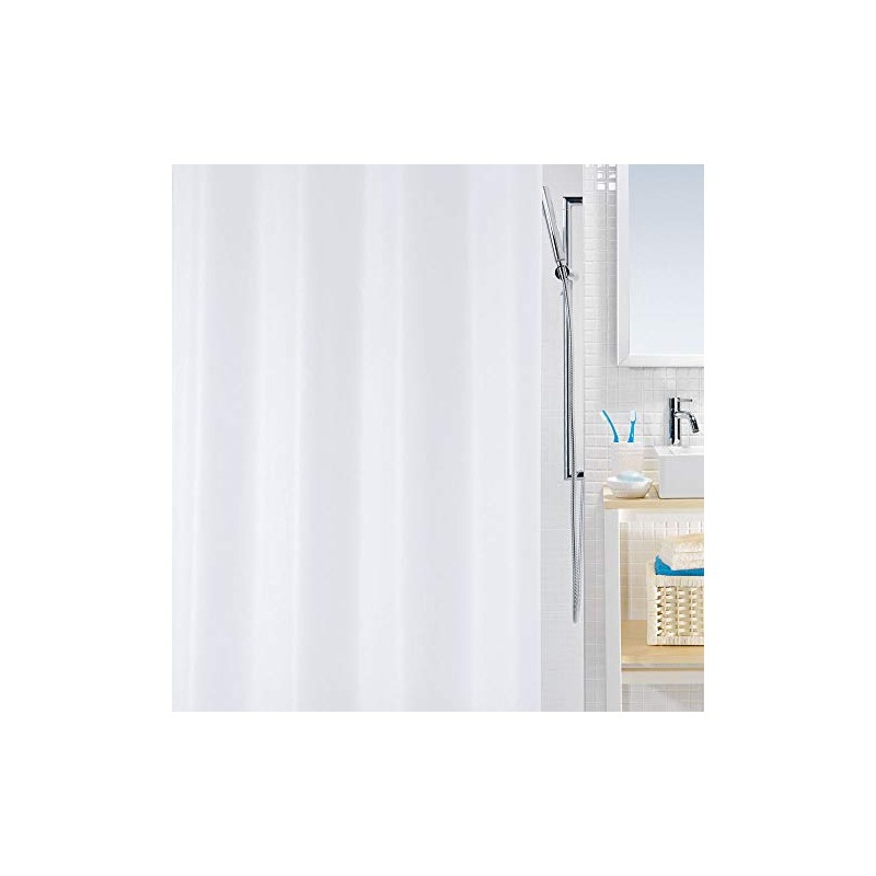 Spirella Bio PEVA Plastic Shower Curtain, 120 x 200 cm,