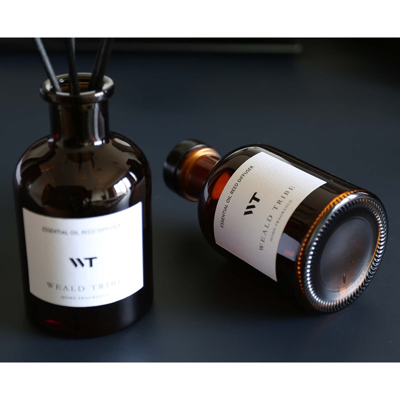 WEALD TRIBE Reed Diffuser Set for Bathroom Decor, Sticks Diffuser