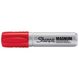 Sharpie Magnum Permanent Marker | Oversized Chisel Tip, Great for Poster Boards, Red, 1 Count