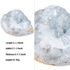 KYEYGWO 10-49 g Natural Blue Celestite Druze Raw Piece, Irregular