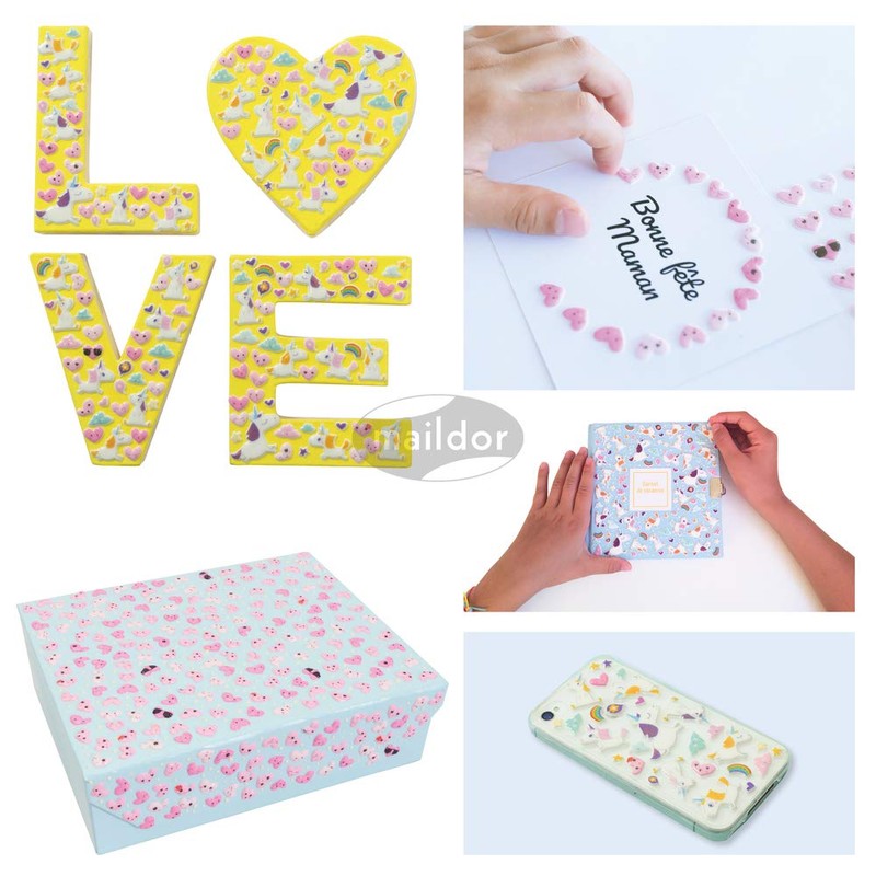 Maildor CY005O Pack of Cooky 3D Stickers (1 Sheet, 7.5