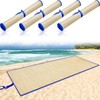 Qunclay 4 Packs Straw Beach Mat Waterproof Non Slip Straw