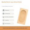 HOFMEISTER® Wooden Butter Mould for 250 g Butter, 19 cm,