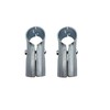 2 Pcs T Clamps Pipe Connector Metal Fittings,Structural Pipe Connector