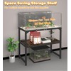 Mondazie 20 Gallon High Rimless Fish Tank Stand with Shelf