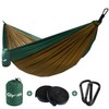 Glymnis Camping Hammock for 2 Person Nylon Lightweight Portable Double