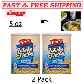 French's (2 pack) French's Kosher Original Potato Sticks, (5 oz Can)Great Price