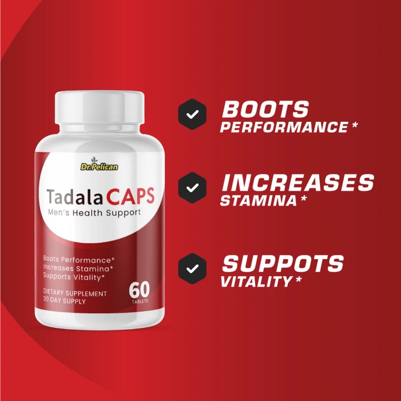 Pelican Vitamins Tadala Tabs- Men's Health & Bodybuilding- 5 Bottles-