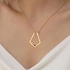 RAMUS KATEN Dainty 14 Gold Plated Ring Holder Necklace Ring