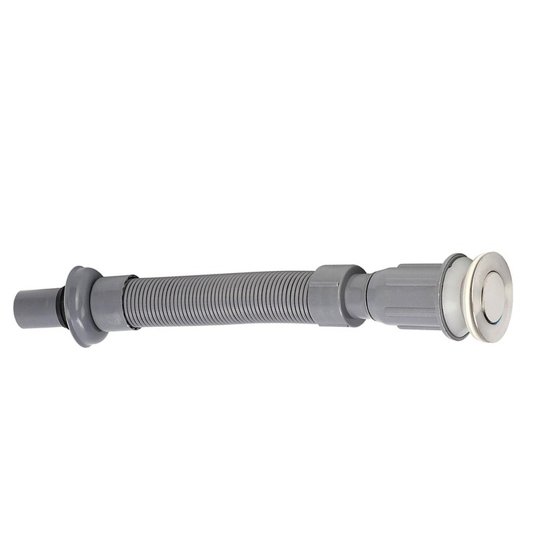 HAOHIZE Flexible Universal Sink Drain Pipe, S-Type, Grey, Plastic +