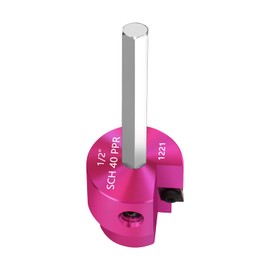 JYINCPED PVC Fitting Saver 1/2-Inch Head,1/2" PVC Pipe Reamer with 1/4-Inch Hex Shaft, Socket Saver Plastic Pipe Fitting Reamer Plumbing Tool for Sch.40 CPVC ABS Socket Hub Removing,Fit 1/2" Drills