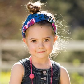 Peppercorn Kids Fun Variety Headband Pack of 2 for Girls 3-14 Y (2PC- Pink Plaid - Exotic Print)