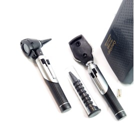 Black Otoscope Set -LED Otoscope/Medical School Kit-CYNAMED