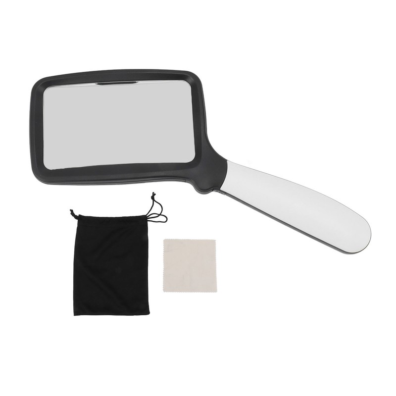 Folding Handheld Magnifying Glass with Light 5 LEDs 3X Large