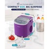 EUHOMY Countertop Ice Maker Machine with Handle, 26lbs Per Day,