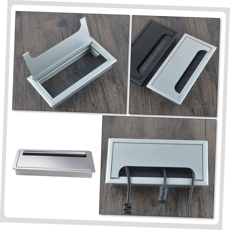 SHINEOFI Cable Management Box Cover Desk Threading Cover for Office