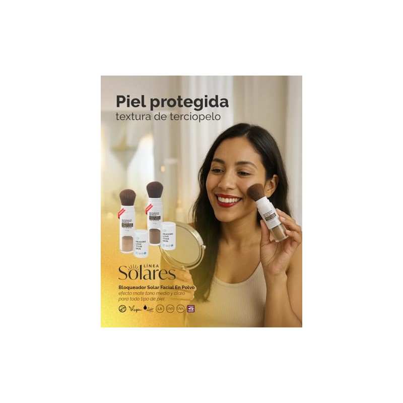 Seasons Love Your Skin Kit Protector Solar Fps Color Polvo