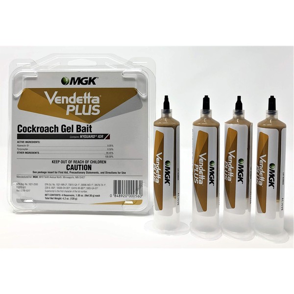 MGK Vendetta Plus Cockroach Gel Bait - 1 Box (4