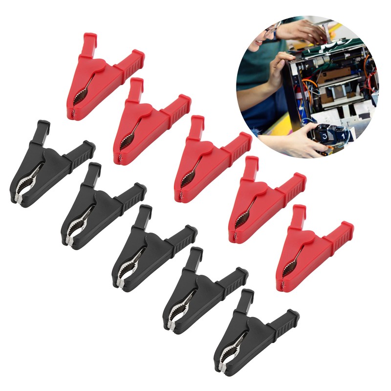 10pcs Electric Test Clip Good Electrical Conductivity Corrosion Resistance Power