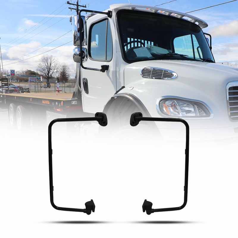 Right Black Mirror Bracket Replacement Fit for 2004-2016 Freightliner M2
