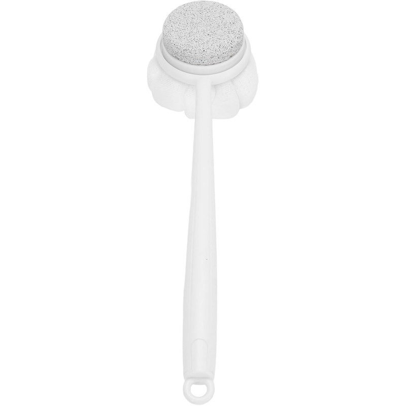 Back Scrubber with Long Handle, Pumice Stone and Loofah Combination