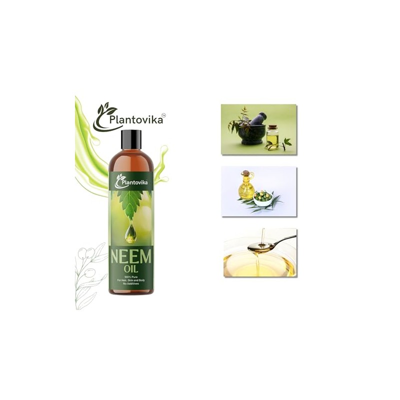 Aceite de neem 100 puro, prensado en frío, concentrado totalmente