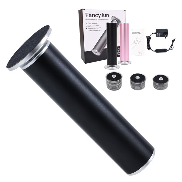 FancyJun Professional 800RPM Electric Foot Callus Remover with 120pcs Sandpaper