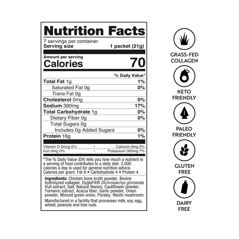 Dr. Kellyann Fast Track Bone Broth Packets (7 Servings) –