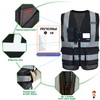 AYKRM Safety Vest Yellow Orange Black Folder Security Fire Protection
