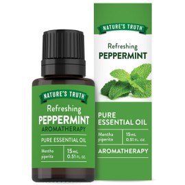 Nature's Truth Peppermint Essential Oil | 15 mL | for Diffusers and Aromatherapy | Plant Based, Non-GMO & Gluten Free