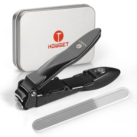 Nail Clippers, Prevents Splatters, Japan, Popular Ranking, High Quality, Nail Clipper, Sharp Nail Clipper, Storage Case Included, Nail File, Unisex, For Hands and Feets, For Various Nails, Gift, Lucky Bag (Gray)