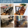 28 Inch Heavy Duty Black Steel Metal Furniture Table Legs,