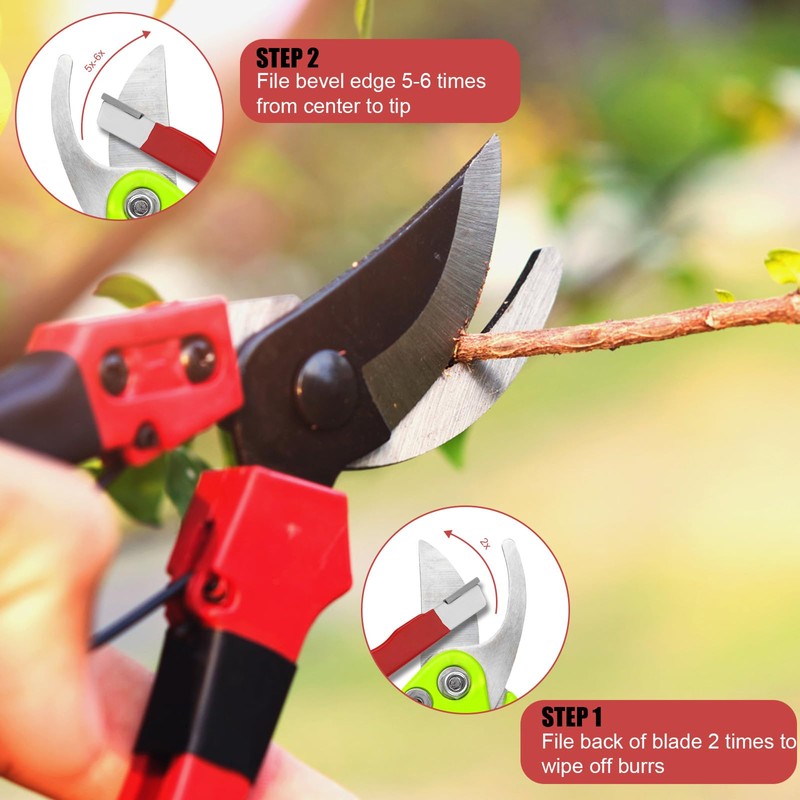 Pocket Blade Sharpener, Wolfram Steel Garden Tool Sharpener Multipurpose Premium