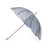 Globe 76941306 Women's Long Umbrella, because Color Piping Clear Umbrella,