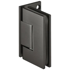 Gedotec Bathroom Door Hinge for Glass Doors and Showers Shower Door Hinge Black Glass Door Fitting Brass - DT800 | Shower Cubicle Hinge for Wall to Glass Connection | 1 Piece - Glass Door Hinge