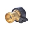 3/4" Brass Garden Hose Shut Off Valve,1-Way Restricted-Flow Water Shut-Off,