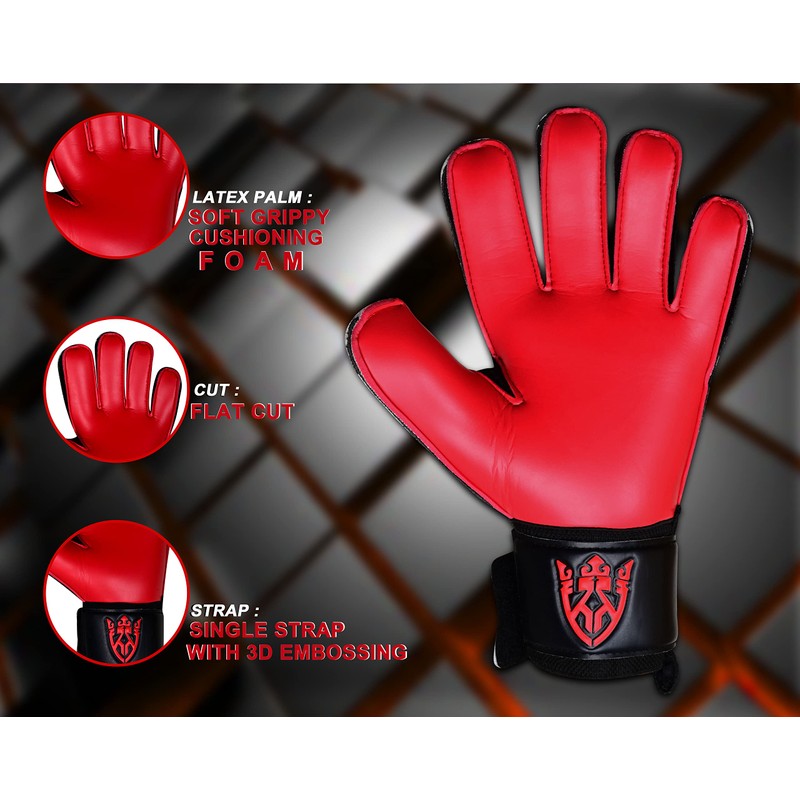 Keeperking Goalkeeper Gloves Children Youth Adults Football Gloves without Fingersave