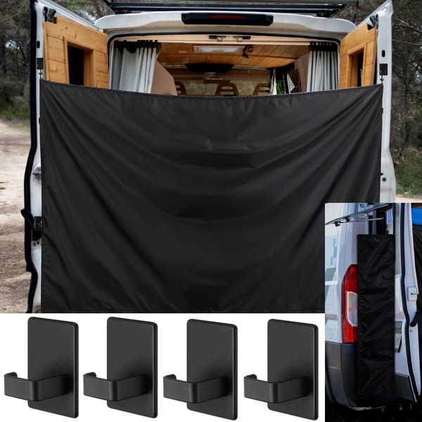Fanfanwin 7x6 ft Large Camper Van Curtains Van Rear Door