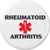 A&T Designs Rheumatoid Arthritis Medical Alert Symbol 1.25” Pinback Button